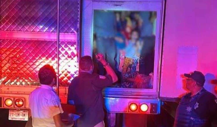 Rescatan autoridades a 230 migrantes que viajaban hacinados en un tráiler