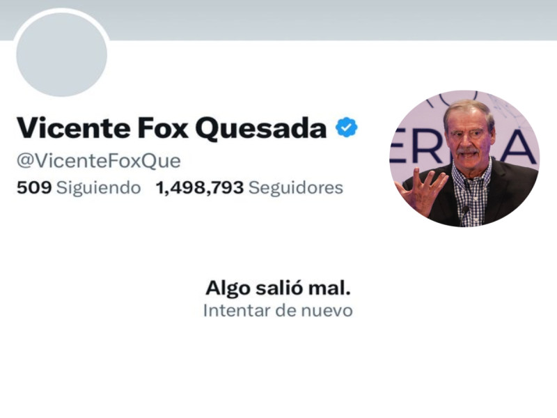 Cierran cuenta de X de Vicente Fox por comentarios contra Mariana Rodríguez