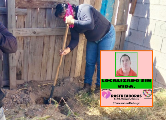 Encuentra joven restos de su hermano después de cuatro años con colectivo Rastreadoras de Ciudad Obregón