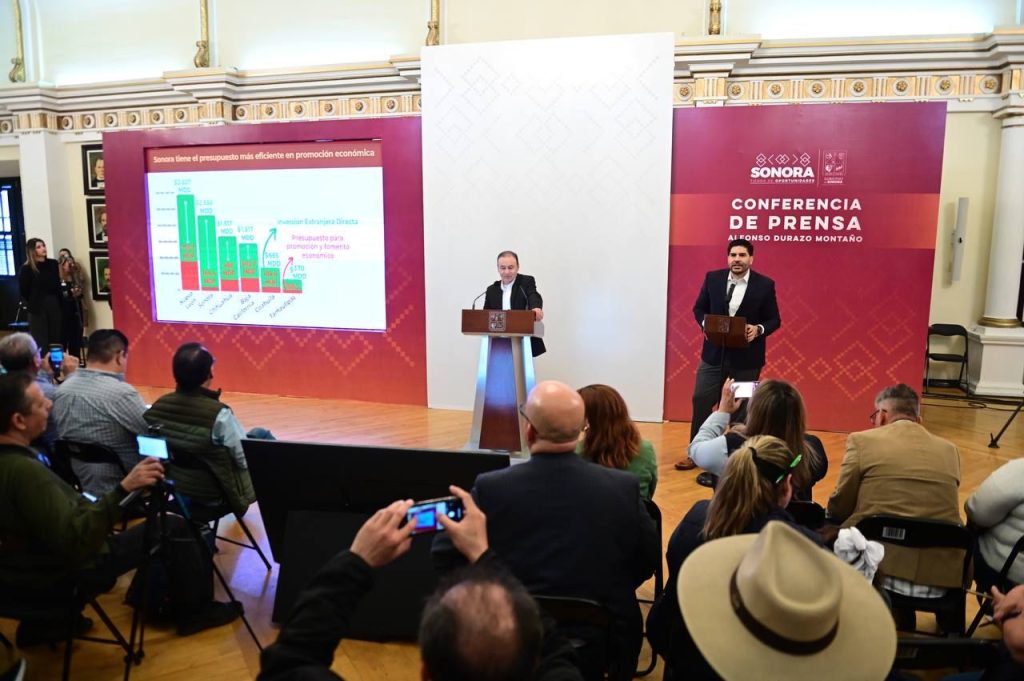 Recibe Sonora inversión extranjera directa superior a los dos mil 500 millones de dólares